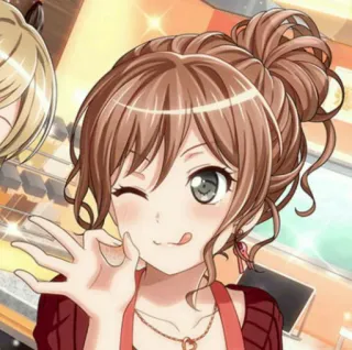 😋 794b4214 애니메이션, 만화, 윙크, 귀여운, 소녀, 캐릭터 telegram sticker