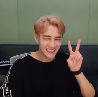 🧸 4f7a764c persona, sorriso, segno di pace, kpop, idol telegram sticker