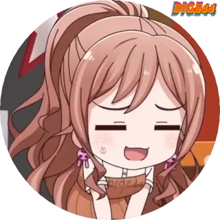 😓 bb8f07d7 DICE44 Anime, Chibi, Cartoon, Niedlich, Mädchen, Sticker whatsapp sticker