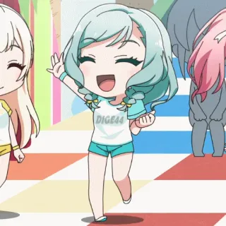😃 18541443 DIGE44 anime, chibi, idol, cute, girl telegram sticker