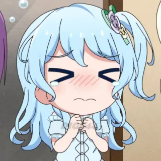 😢 3dccc917 anime, manga, crying, sad, kawaii, chibi, cartoon, character telegram sticker