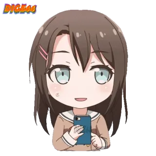 📱 947c0bf2 DIG44 Аниме, Персонаж, Стикер, Цифровое искусство, Иллюстрация whatsapp sticker