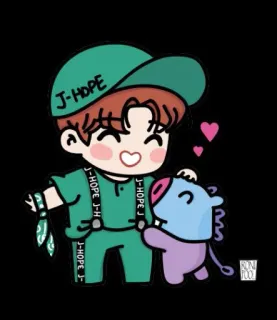 BTS[BT21]CUTE（＾ν＾）by Army CAMBODIAN ( ͡° ͜ʖ ͡°) whatsapp stickers