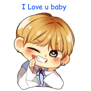 ❤️ 462a6e2f Chibi, Anime, Herz, Süß, Sticker, Cartoon, K-Pop whatsapp sticker
