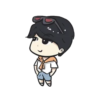 🙄 a682c493 Chibi, Cartoon, Figur, Aufkleber, Zeichnung whatsapp sticker