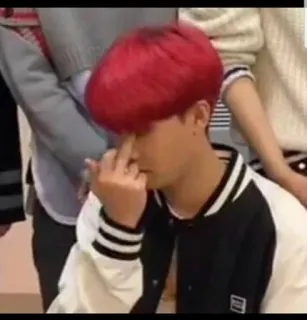 🖕 0a02fcc6 dedo do meio, gesto ofensivo, desrespeitoso, rude, pessoa, cabelo ruivo telegram sticker