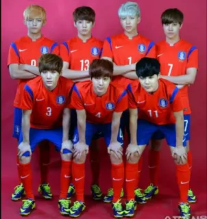 ⚽️ 0d1e09f3 calcio, football americano, squadra, divise, atleti, corea del sud, coreano telegram sticker