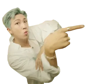 👉 f7e8e239 RM K-pop, BTS, RM, menunjuk, musik, idola telegram sticker