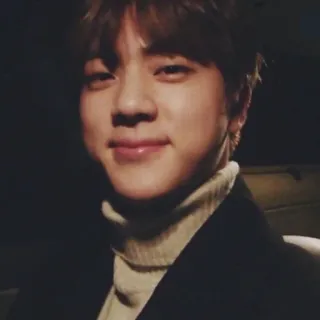 🍁 607a544e Jin K-pop, Idole, Chanteur, Musicien, Célébrité, Portrait telegram sticker