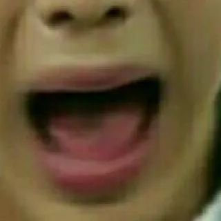 🍼 99f1d7a2 嘴, 张嘴, 喊叫, 特写 telegram sticker
