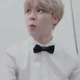 💭 3a05e4b0 orang, pria, potret, dasi kupu-kupu, kemeja putih, rambut pirang telegram sticker