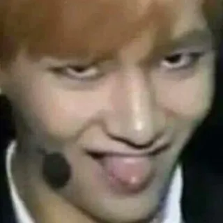 😛 277899ce orang, wajah, lidah, ekspresi, potret telegram sticker