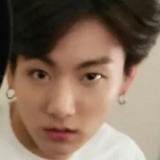 💅 4b69b768 Jungkook kpop, penyanyi, idola, orang, anting, pria, wajah telegram sticker