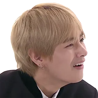 🤔 ec45d4a1 V kpop, bts, idol, singer, v, kim taehyung telegram sticker