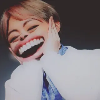 🌱 43bb7c01 面白い, カリカチュア, 笑顔, 顔, ミーム telegram sticker