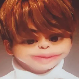 🌱 ecb0a149 面白い顔, 歪み, 大きな目, フィルター, 漫画, ユーモア telegram sticker