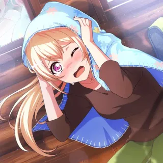 😨 32e76693 アニメ, 女の子, 可愛い, かわいい, 笑顔 telegram sticker