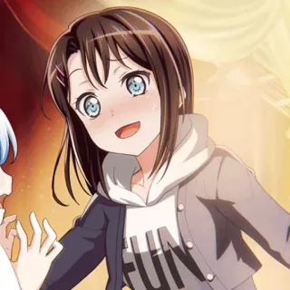 🥴 34cde0e3 FUN アニメ, 女の子, かわいい, キャラクター, 楽しい, パーカー telegram sticker