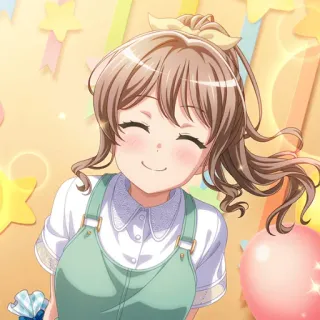 😊 c941e2f1 アニメ, 可愛い, 女の子, 笑顔, ポートレート telegram sticker