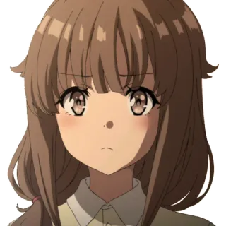 🥺 21071cc7 Dziewczyna anime, Kreskówka, Urocze, Naklejka, Anime, Kawaii telegram sticker