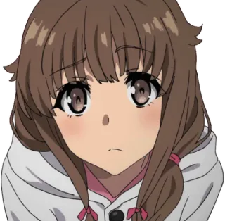 🥺 8528e05f dziewczyna anime, postać z kreskówki, uroczy, naklejka, anime, manga telegram sticker