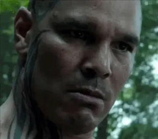 😑 26073b41 homme, tatouage, sérieux, visage, portrait whatsapp sticker