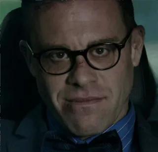 😏 dbca734a homme, nœud papillon, lunettes, sang, blessure whatsapp sticker