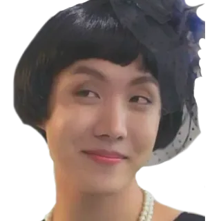 😏 632f182c J-Hope, BTS, K-pop, мужчина в дрэге, дрэг, смешно, шляпа whatsapp sticker