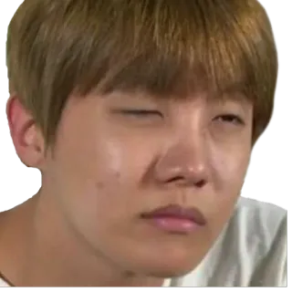 😒 887af088 человек, лицо, мем, выражение, подмигивание, нейтральный whatsapp sticker