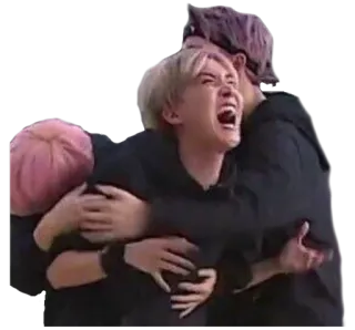 😡 927487d9 объятие, группа, друзья, эмоциональный, поддержка, праздник whatsapp sticker