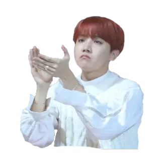 👏 a269aef8 J-Hope kpop, bts, jhope, хлопки, певец, музыка whatsapp sticker