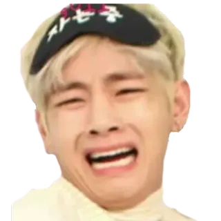 😄 da7c825f 사춘중 человек, выражение, лицо, маска для сна, корейский whatsapp sticker