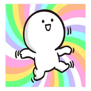 🤑 0c7d7f4d Мультфильм, Персонаж, Счастливый, Милый, Наклейка, Иллюстрация telegram sticker