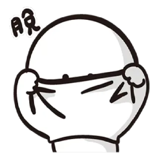 👕 59c5df7b 哎 мультфильм, эмодзи, лицо, выражение, иллюстрация telegram sticker