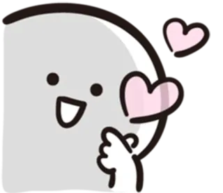 😘 a3a08e90 mignon, amour, cœur, sticker, personnage telegram sticker