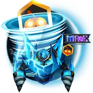 🌪 5d09b79e MAGE 法师, 机器人, 未来, 闪电, 电力, 机器 whatsapp sticker