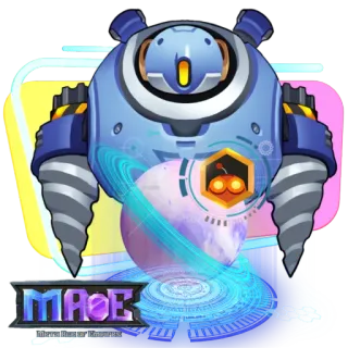 🪐 6704cb38 MAGE 机器人, 钻头, 星球, 太空, 法师, 机器 whatsapp sticker