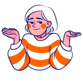 🤷‍♀️ 7379e4b2 耸肩, 女人, 怀疑, 不确定, 问题, 漠不关心, 无知, 表情 telegram sticker