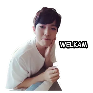 🙂 6450ea3f WELKAM приветствие, человек, привет whatsapp sticker