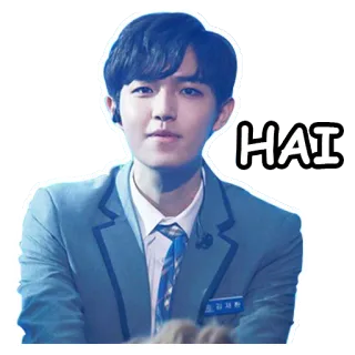 😆 76050180 HAI человек, мужчина, акула, приветствие whatsapp sticker