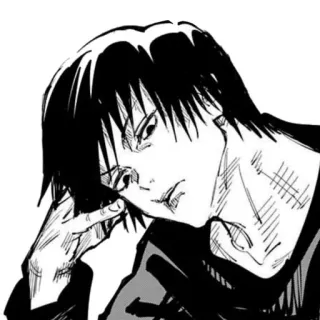 🖤 d124f5b0 Toji Fushiguro Jujutsu Kaisen アニメ, マンガ, 東堂, 伏黒, 呪術廻戦 whatsapp sticker