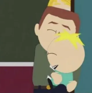 😄 4cfcc188 Butters Stotch South Park Butters, South Park, kreskówka, postać, przytulanie telegram sticker