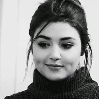 😏 39a2ac87 woman, portrait, black and white, person, female telegram sticker