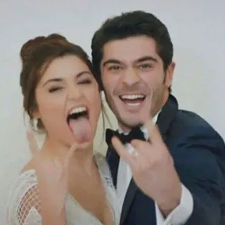 💑 a4cbb4db wedding, couple, rock and roll, gesture, celebration, love telegram sticker