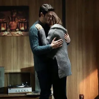 💑 af0cc3a7 hug, couple, love, affection, embrace, relationship telegram sticker