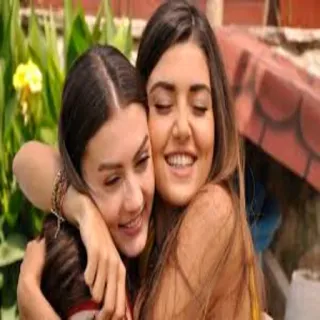 👩 ec3b72d7 people, women, friendship, hug, affection, close friends telegram sticker