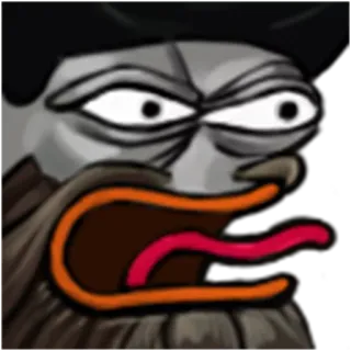 💂 e16cce38 Pepe the Frog 表情包, 佩佩, 青蛙, 生气, 网络迷因, 卡通 telegram sticker