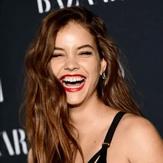 🌩 6ca4f8e5 여자, 인물 사진, 미소, 사람, 모델, 행복한 telegram sticker