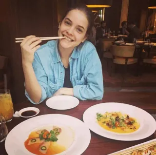 🥂 9829b89a 음식, 젓가락, 식당, 식사, 여자, 아시아 음식, 외식, 식사, 테이블 telegram sticker