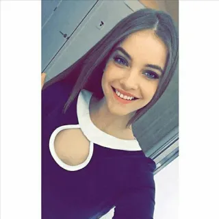 😊 916741fc mujer, retrato, sonrisa, chica, selfie, modelo whatsapp sticker